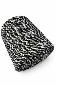 ZORA Handmade Rafia Rope <b>Basket</b> with Sewing Jute Technique Black White Woven Storage <b>Basket</b> Decorative Organizer for Home Decor - Product Image 3