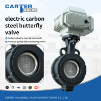Válvula de Mariposa Eléctrica de Alta Temperatura WCB de Acero al Carbono con Brida Tipo Wafer, Doble Excéntrica, Sello de Aleación Dura para Gas, Químicos y Energía, OEM en Stock