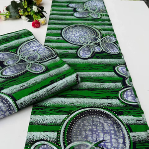 Tissu en coton 100% imprimé à la cire africaine, sur mesure pour le marché éthiopien, pour vêtements traditionnels - Product Image 1