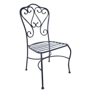 เก้าอี้เฟอร์นิเจอร์โลหะดีไซน์ทันสมัย เก้าอี้รับประทานอาหารเหล็กสำหรับบ้าน โรงแรม ร้านอาหาร เก้าอี้ตกแต่งสีดำ - Product Image 1