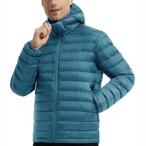 Veste matelassée coupe-vent pour homme, nouvelle mode hiver, design tendance, couleur unie, veste matelassée à bulles - Product Image 1