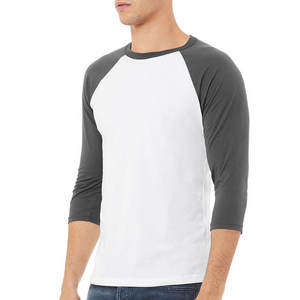 T-shirt Homme Tendance Haut de Gamme 100% Coton Léger Col Rond Manches Raglan Américaines Coupe Classique Bicolore Séchage Rapide Respirant - Product Image 2
