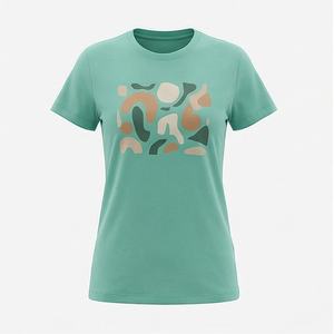 เสื้อเชิ้ตทำงานผู้หญิงมาใหม่ แฟชั่นฤดูใบไม้ผลิและฤดูใบไม้ร่วง ลายพิมพ์ทันสมัย สไตล์ลำลอง ชุดเดรสผู้หญิง ผ้าซาตินปักเลื่อม น้ำหนัก 240 กรัม ผ้าฝ้าย 100% - Product Image 1