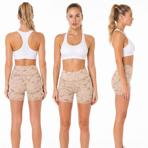 Shorts de sport pour femmes, sous-vêtements de compression, shorts de gym à taille élastique, shorts de yoga en spandex et polyester, collants courts - Product Image 5