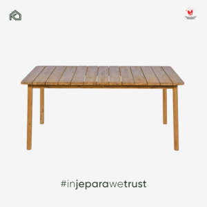 Minimalist Solid Teak Wood Dining <b>Table</b> Durable UV-Resistant Waterproof Luxury Rectangular Outdoor Patio Garden <b>Kitchen</b> - Product Image 2