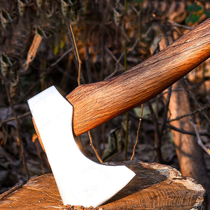 Outdoor Hand Hatchet With Reliable Steel Head And Wooden Grip For <b>Camping</b> Survival And Garden Use - Product Image 2