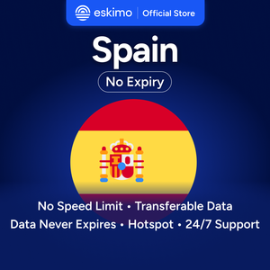Tarjeta SIM digital Eskimo España 10GB, sin caducidad, datos de viaje de alta velocidad 5G/4G, no requiere SIM física, S-SP-10, para teléfonos inteligentes. - Product Image 1