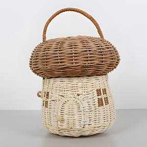 Cesta de mimbre natural trenzada para niños, mejores precios, cestas para juguetes, calidad excepcional, bolsas de regalo para niños - Product Image 1