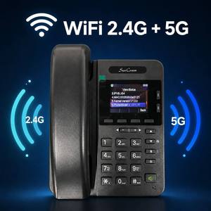 Telefono IP SIP WiFi Dual Band con Schermo a Colori da 2,4 Pollici, 2 Account SIP, Telefono VoIP con Voce HD e <span class=keywords><strong>BLF</strong></span> per Ufficio e Hotel - Product Image 3