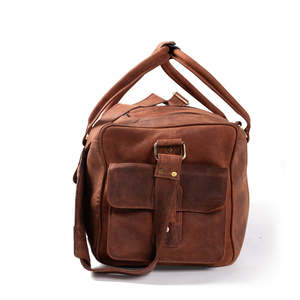 2026 New 100% Genuine <b>Leather</b> Waterproof Casual Sport <b>Duffle</b> <b>Bag</b> Handmade Brown Colored Luxury Unisex Carry Overnight <b>Duffle</b> <b>Bag</b> - Product Image 2