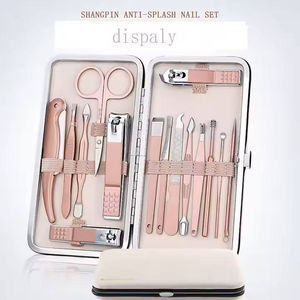 Kit Profesional Clásico para el Cuidado de las Uñas, Manicura y Pedicura, Cortaúñas de Acero Inoxidable, Pinza de Una Sola Punta, Bolsa - Product Image 4