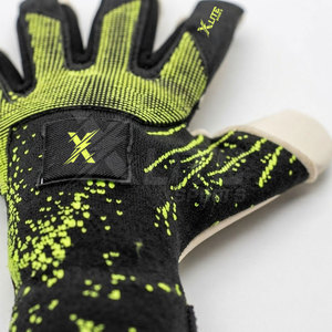 Gants de gardien de but de football en cuir de qualité supérieure, antidérapants, avec fermeture auto-agrippante, paume respirante pour une meilleure adhérence, unisexe - Product Image 6