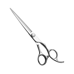 Tijeras Profesionales para Cortar Cabello de Barbería, 6.0'', Acero Inoxidable 4Cr13, Punta Roma, para Diestros, con Logotipo y Diseño Gráfico Personalizados - Product Image 1