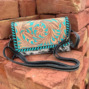 กระเป๋าสตางค์หนังฟอกมือสำหรับผู้หญิง, กระเป๋าคลัทช์หนังวัวมีสไตล์ - Product Image 2