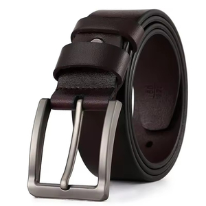 Ceintures en cuir décontractées pour hommes - Boucle en acier avec logo personnalisé, haute qualité, réglables, vente en gros - Product Image 2