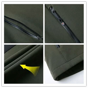 Chaqueta de Softshell con Capucha para Hombre, Impermeable, Cortavientos, Forrada de Forro Polar, para Senderismo y Trekking, Venta al por Mayor, OEM, Personalizada - Product Image 6