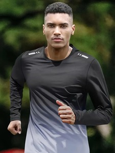 เสื้อยืดแขนยาวผู้ชายแบบลำลองพิมพ์ลาย Dry-Fit ปี 2026 ระบายอากาศได้ดี เหมาะสำหรับออกกำลังกาย วิ่ง และฝึกซ้อม - Product Image 2
