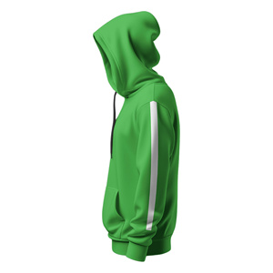 Sweat-shirt à capuche vert personnalisé pour homme, motif graphique « Running Out Of Time », pull décontracté avec poche avant - Product Image 3