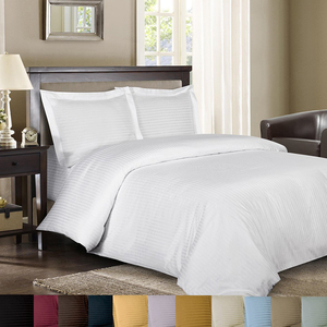 Ensemble de housse de couette personnalisée en coton sergé 100% - 3 pièces - Moderne - Pour hôtel et maison - Respirant - Broderie - Housse de couette zippée - Product Image 6