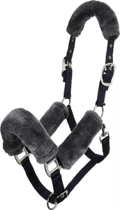 Cabestro de cuero para caballo con diseño trenzado y herrajes de latón para uso ecuestre - Product Image 6
