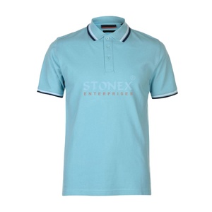 Venta al por mayor 100% algodón hombres para Polo camisetas de manga corta de negocios Casual impreso Golf camisas bordadas cuello personalizado Breatha - Product Image 1