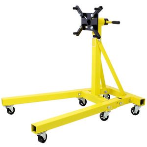Sollevatore Idraulico Pieghevole da 900 kg per Riparazioni Auto, con Testa di Montaggio Regolabile a 360 Gradi, Carrello Sposta-Motore per Ricostruzione e Riparazione - Product Image 1