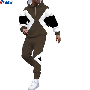 Conjunto Deportivo Personalizado para Hombre, Estilo Casual, Estampado, Transpirable, con Múltiples Bolsillos, Sudadera con Cremallera y Pantalones Deportivos, 2 Piezas - Product Image 5