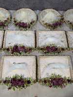 Élégant ensemble de plateaux Potli Sagun pour la mariée et le marié, emballage de trousseau, décoration de cadeau festif et présentation de cadeau de remerciement