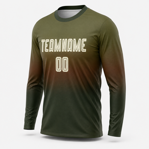 เสื้อฟุตบอลแขนยาวผู้ชาย พิมพ์ลายทีม ระบายเหงื่อได้ดี ผลิตจากโพลีเอสเตอร์ คอกลม แขนยาว ทรงปกติ - Product Image 5