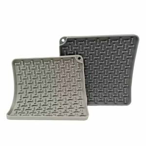Alfombrilla de silicona para lamer de grado industrial certificado para higiene bucal, con patrón personalizado y diseño OEM, herramienta para comer lentamente - Product Image 5