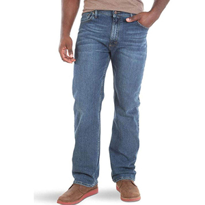 Pantalones Vaqueros Rectos Transpirables para Hombre - Pantalones de Mezclilla Ligeros y Flexibles Diseñados para Comodidad Durante Todo el Día y un Ajuste Clásico - Product Image 1