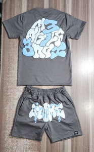 เสื้อยืดผู้ชายทรงหลวม ระบายอากาศได้ดี ลายนูน ทรงปกติ แขนสั้น คุณภาพสูง ผ้าฝ้าย 100% 250 แกรม เสื้อยืดแบบสั่งทำ - Product Image 3