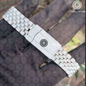 Montre de luxe pour femme Charm Jewels, bracelet en acier inoxydable, cadran rond, mouvement à quartz analogique, 38 mm, bijoux de mode - Product Image 2
