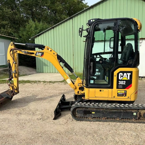 Miniexcavadora CAT 302.7 con orugas amarillas, excavadora CAT - Product Image 6