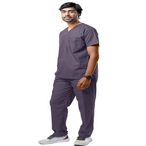Ropa médica unisex uniformes médicos de hospital OEM conjunto de ropa con top y pantalones para médicos y enfermeras - Product Image 1