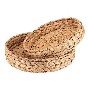 Colección 2023, jacinto de agua ecológico, estilo de granja, tejido a mano, Vietnam, uso doméstico, bandeja decorativa para almacenamiento de alimentos - Product Image 2