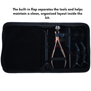 Hair Extension Tools Kit with 3 Hole Beads <b>Crimping</b> Plier Beads Opening Closing Tool Tape In Plier Removal Tool Hook Loop <b>Set</b> - Product Image 5