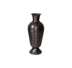 Vase de sol en aluminium martelé artisanal de luxe, pièce décorative d'appoint pour les maisons modernes - Product Image 3