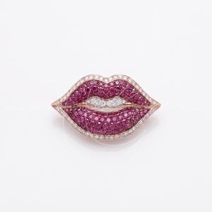 Colgante de moissanita rosa para bolso, de metal plateado, joyería fina étnica para mujer, accesorio para cartera, decoración para bolso, regalo de boda - Product Image 4