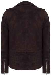 Nueva Llegada Chaquetas de Cuero para Hombre a la Moda Otoño Gamuza Color Sólido Diseño Personalizado Popular Chaqueta Masculina Casual de Terciopelo - Product Image 2