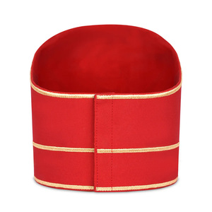 Mitra de Capítulo del Arco Real de Primoprecipitario, Bordado Rojo y Dorado, Premium, Informal, para Regalia Masónica, Transpirable y Ajustable - Product Image 2