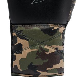 Gants de boxe à lacets en cuir de vachette de qualité supérieure, motif camouflage, vente chaude - Product Image 6