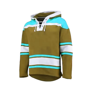 Jersey de Hockey con Capucha y Manga Larga, Diseño Sólido Personalizado, Absorbe la Humedad, Transpirable, Secado Rápido, 220g, Poliéster de Invierno, Unisex, para Hielo - Product Image 1