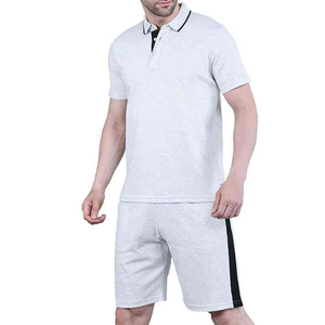 2026 Summer Latest Custom Casual Autumn Plus Size 2 <b>PC</b> Breathable Quick Dry Knitted Polo Shirt & Shorts <b>Set</b> Short Sleeve - Product Image 2