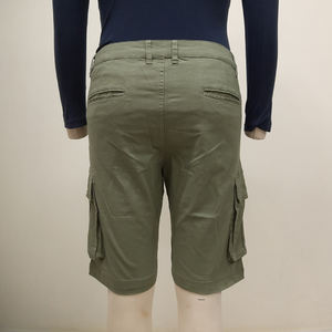 Pantalones Cortos de Sarga Elástica para Hombre, con Mezcla de Algodón Suave, Corte Ajustado, Comodidad y Ligereza, Ideales para Salidas Informales - Product Image 3