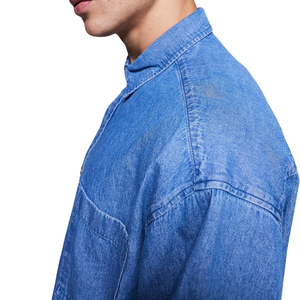 เสื้อเชิ้ตเดนิมผู้ชาย ผ้าเดนิมเนื้อนุ่มสบาย ขายส่ง ปรับแต่งได้ ผ้าฝ้าย - Product Image 4