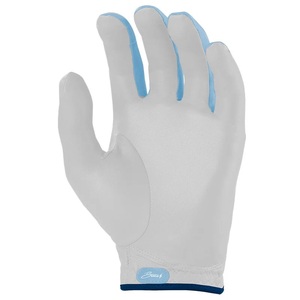 Guante de Golf para Mano Derecha, Cuero Cabretta, Ligero, Antideslizante, Unisex, Cierre de Velcro, Deportivo, Blanco con Ribete Azul - Product Image 5