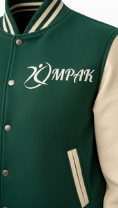 Streetwear style américain, manches en cuir, lettres en chenille, vêtements en gros, streetwear universitaire - Product Image 4