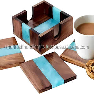 Top Quality Marble Design Coaster Set for Dining <b>Table</b> Decor and <b>Protection</b> from Water Stains Available At Best Market Price - Product Image 2