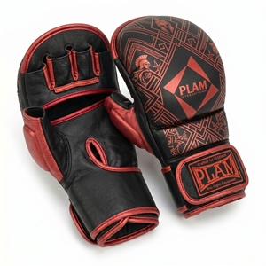Guantes de Sparring Profesionales Personalizados para MMA con Agarres para las Manos, Cierre de Cuero Vacuno - Product Image 6